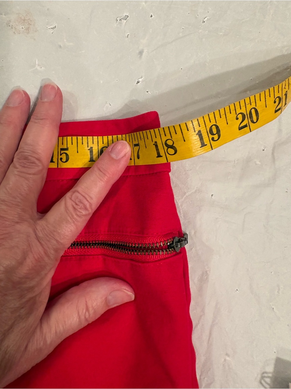 Chico's Vibrant Red Ankle-Length Pants. Size large or Chico’s size 2 - Picture 7 of 12